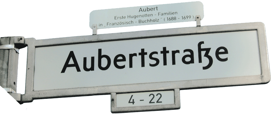 Straßenschild Aubertstr.